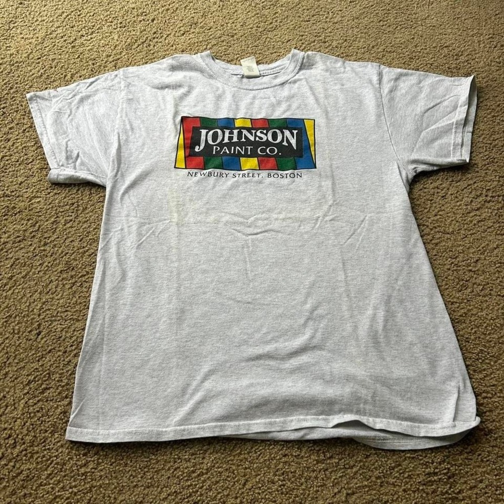 Grey vintage Johnson Paint Co. tee